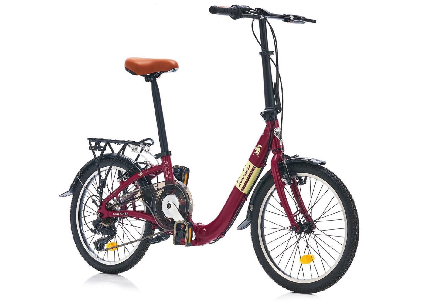 Corelli Muški bicikl Pocket 2.0, 20", 16", Bordo