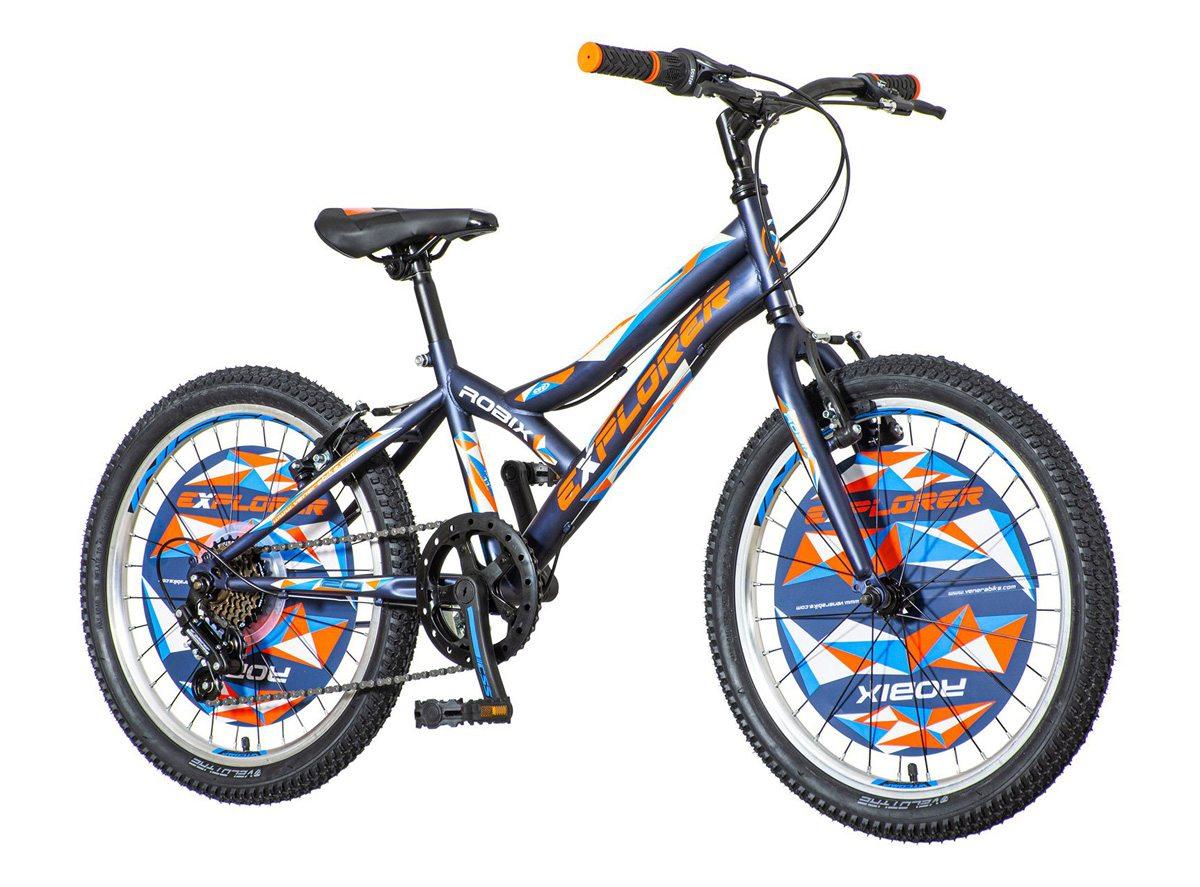 EXPLORER Bicikl za dečake SPY201S 20"/11" plavo-narandžasti