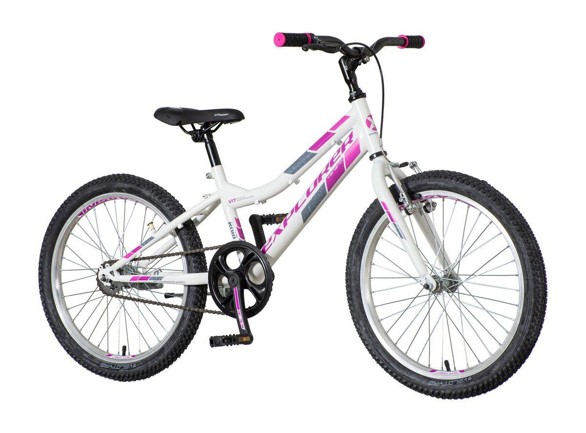 EXPLORER Bicikl za devojčice RHI208F 20"/11" beli