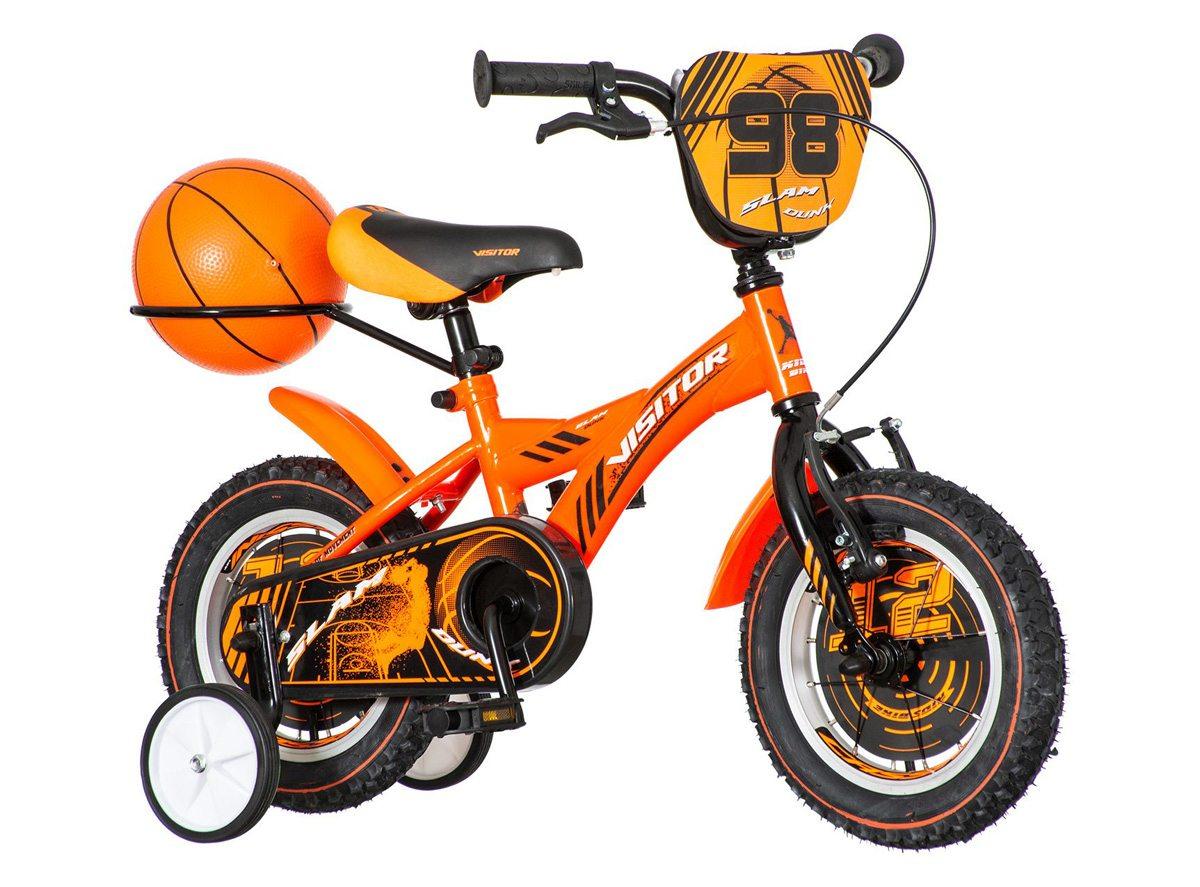 VISITOR Bicikl za dečake BAS121 12" Basket narandžasti