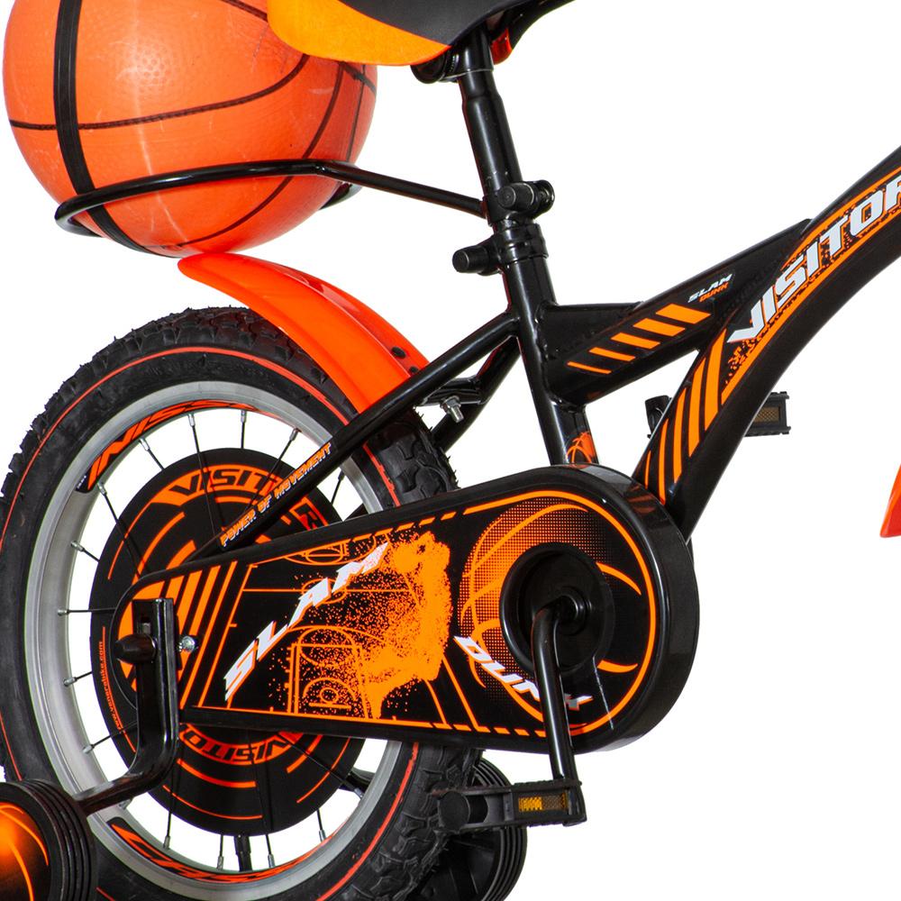 Selected image for VISITOR Bicikl za dečake BAS160 16" Basket EUR1 crno-narandžasti