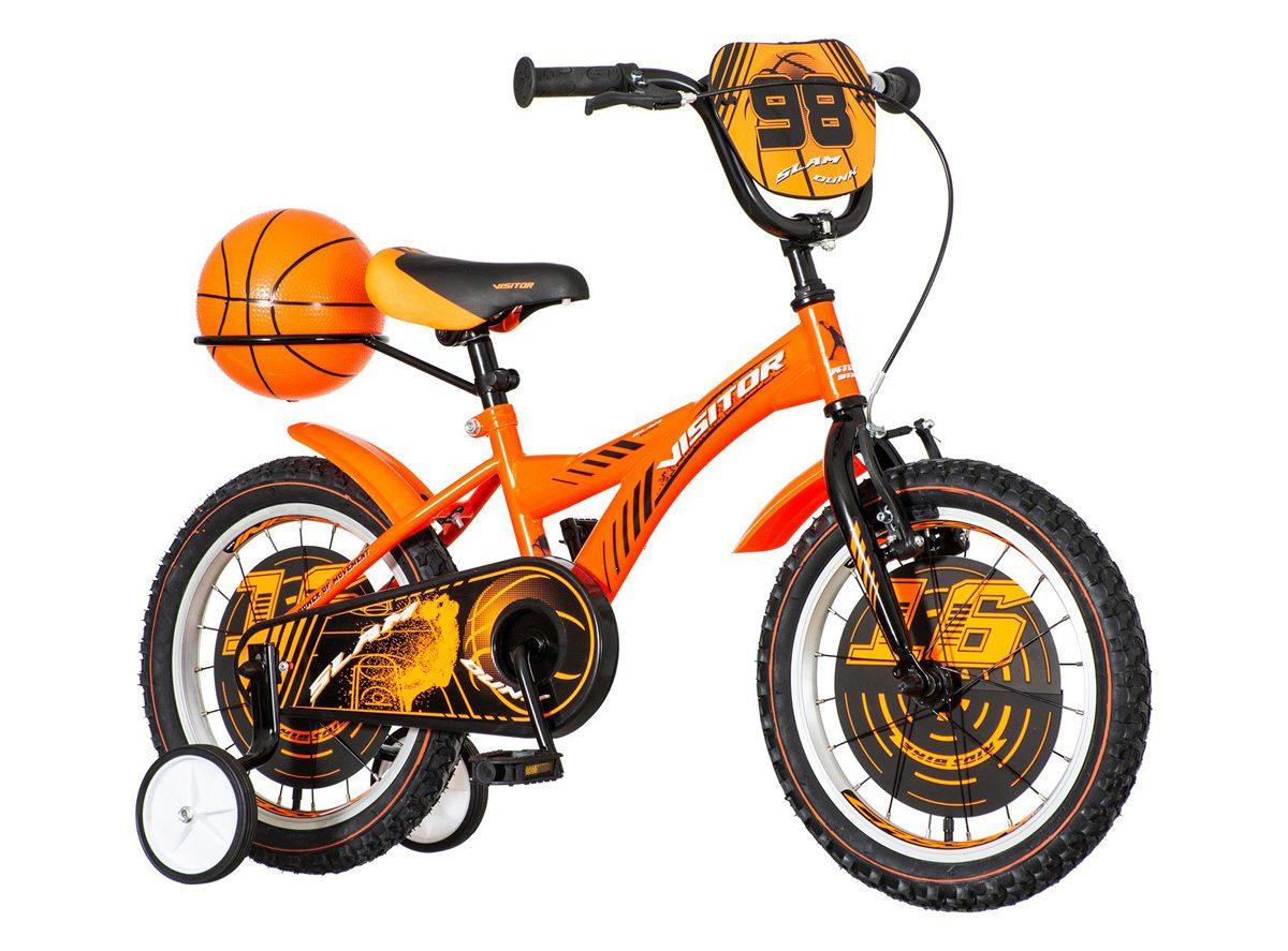 VISITOR Bicikl za dečake BAS161 16" Basket narandžasti