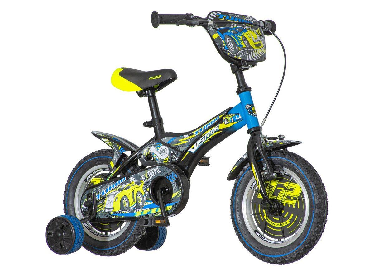 VISITOR Bicikl za dečake TUR120 12" Turbo EUR1 žuto-plavi