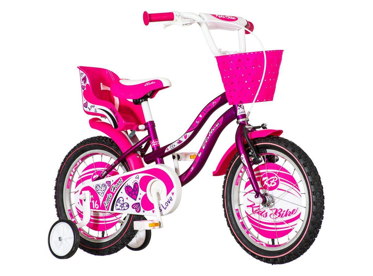 Selected image for VISITOR Bicikl za devojčice HEA161 16" ljubičasti