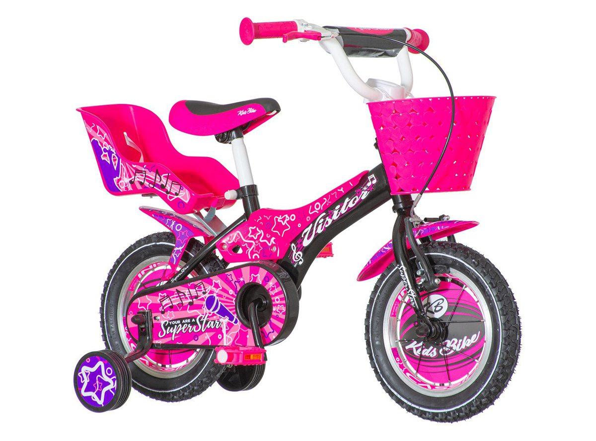 VISITOR Bicikl za devojčice STA120 12" ljubičasti