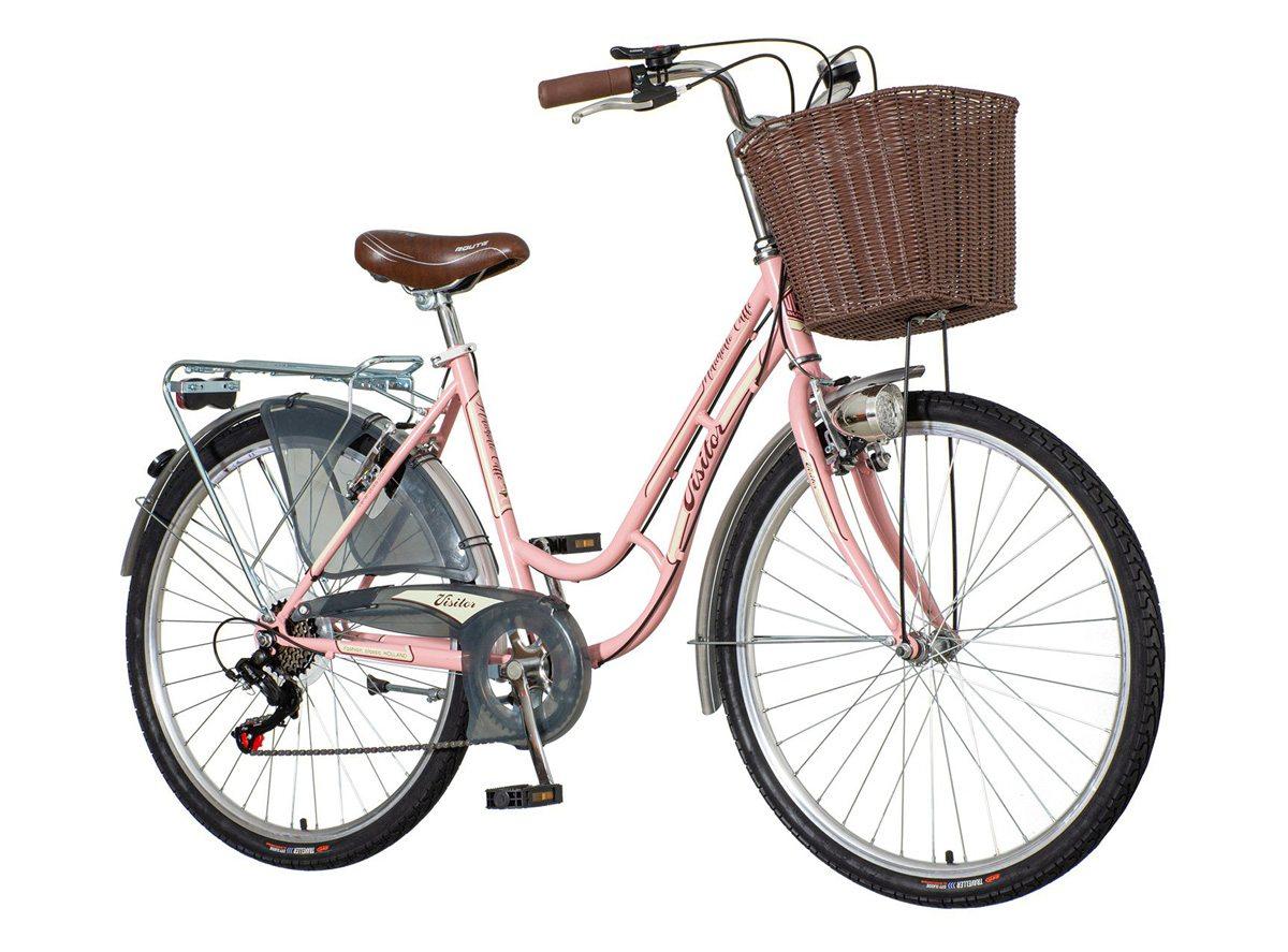 VISITOR Ženski bicikl FAM2630 S6#13 $ 26"/17" MACHIATO CAFFE roze
