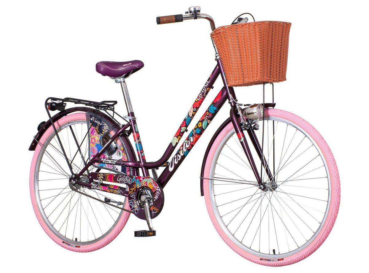 VISITOR Ženski bicikl FAS282F#04 28"/17" FASHION GEISHA ljubičasto-roze
