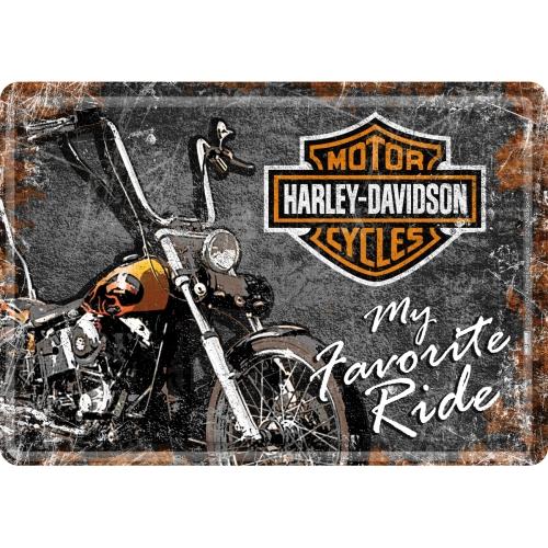 Selected image for NOSTALGIC ART Metalna razglednica Harley-Davidson Favourite Ride