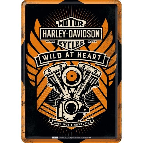 NOSTALGIC ART Metalna razglednica Harley Davidson Wild At Heart
