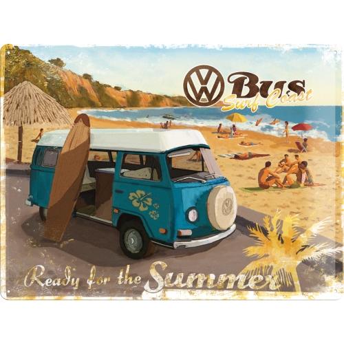 NOSTALGIC ART Znak VW Bulli - Ready for the Summer 30x40cm