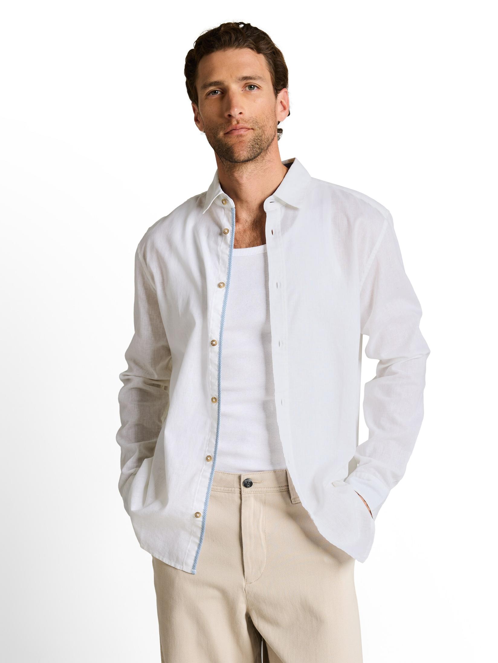 Tom Tailor Muška košulja 1049613, Polo kragna,  Bela