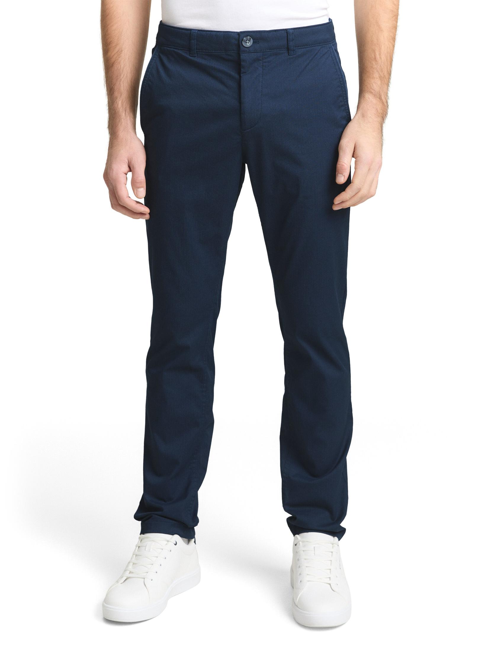 Tom Tailor Muške pantalone Travis 1050805, Ravan kroj, Teget