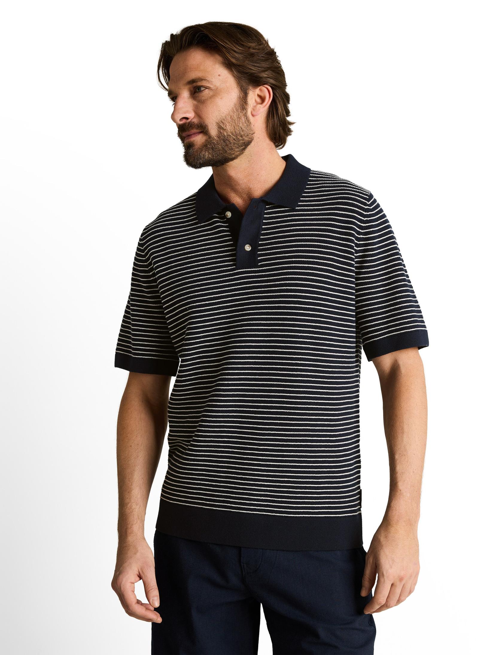 Tom Tailor Muška polo majica 1050100, Crno-bela
