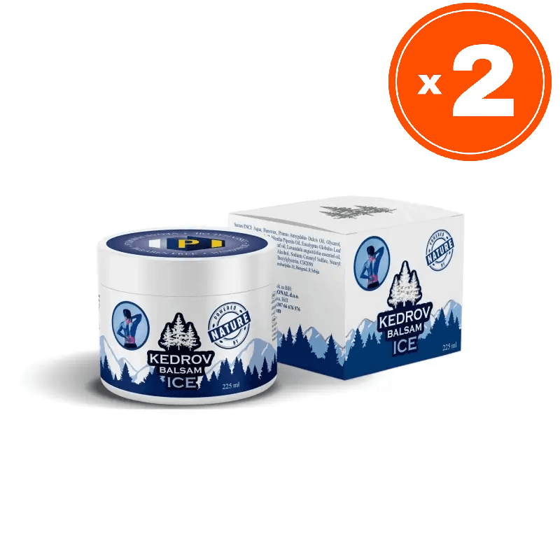 Kedrov Balsam Balzam sa efektom hlađenja Ice, 225 ml, 2 komada