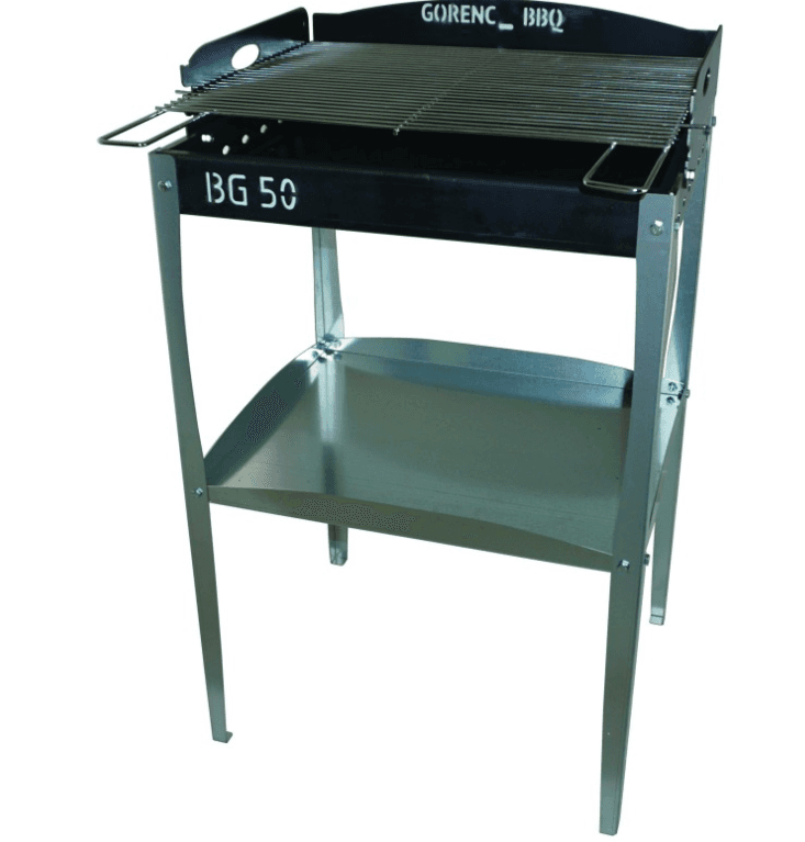 Gorenc Roštilj na ćumur 44 V3, Sa nogama i policom, 44x32cm