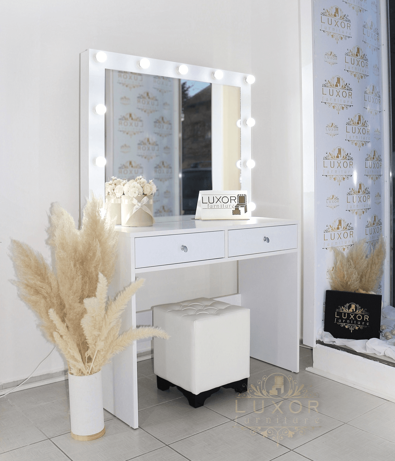 Luxor Furniture Sto za šminkanje Lux 21, Beli