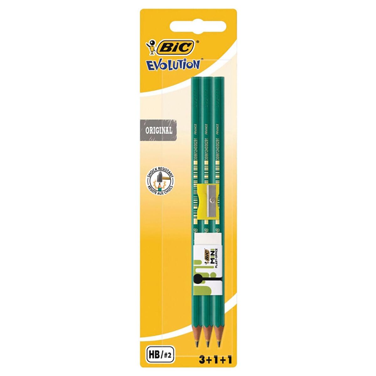 Selected image for BIC Grafitne olovke Evolution 650 + gumica + rezač BLC EU 3/1
