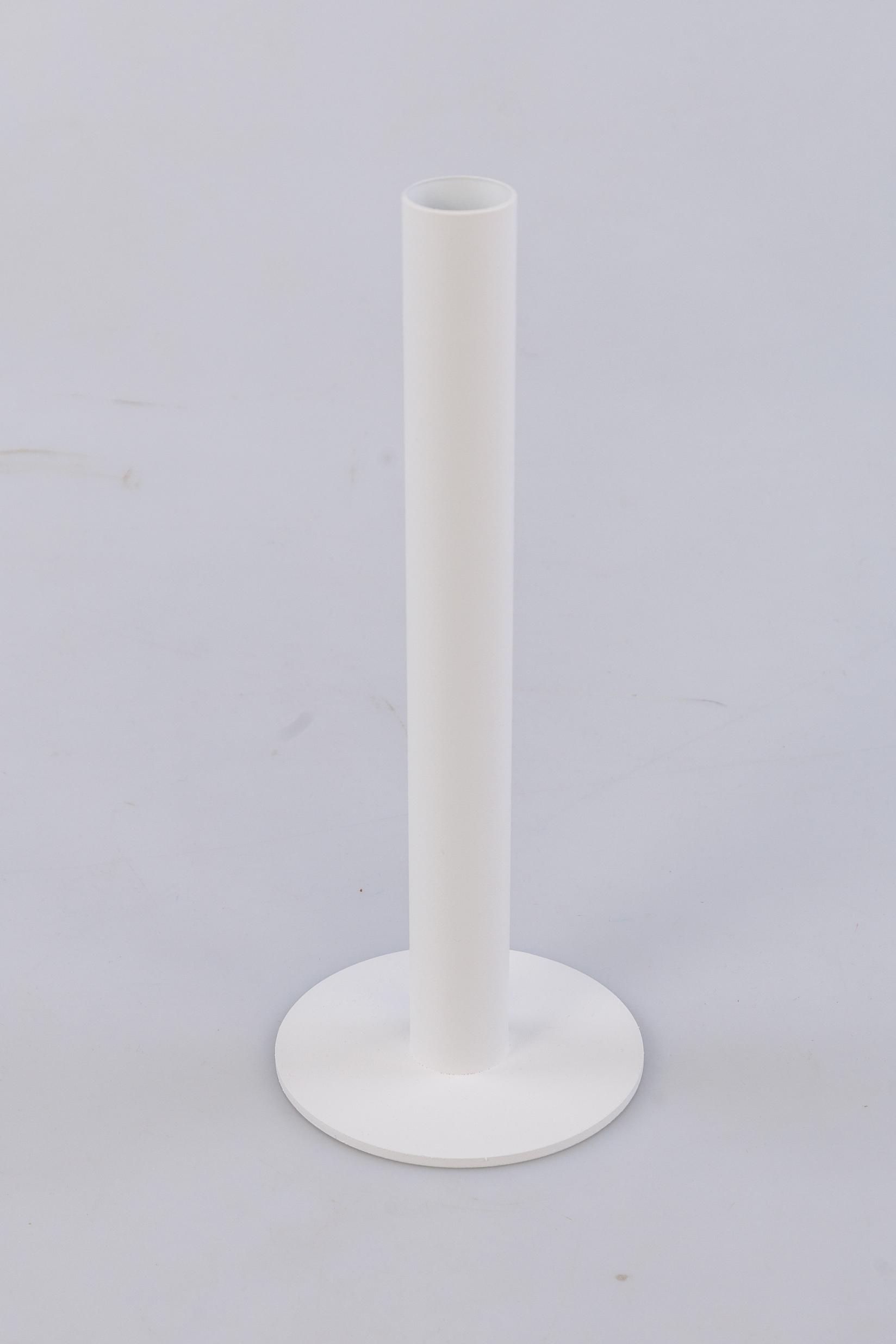 Dekorativni svećnjak, Okrugli, 23cm, Beli