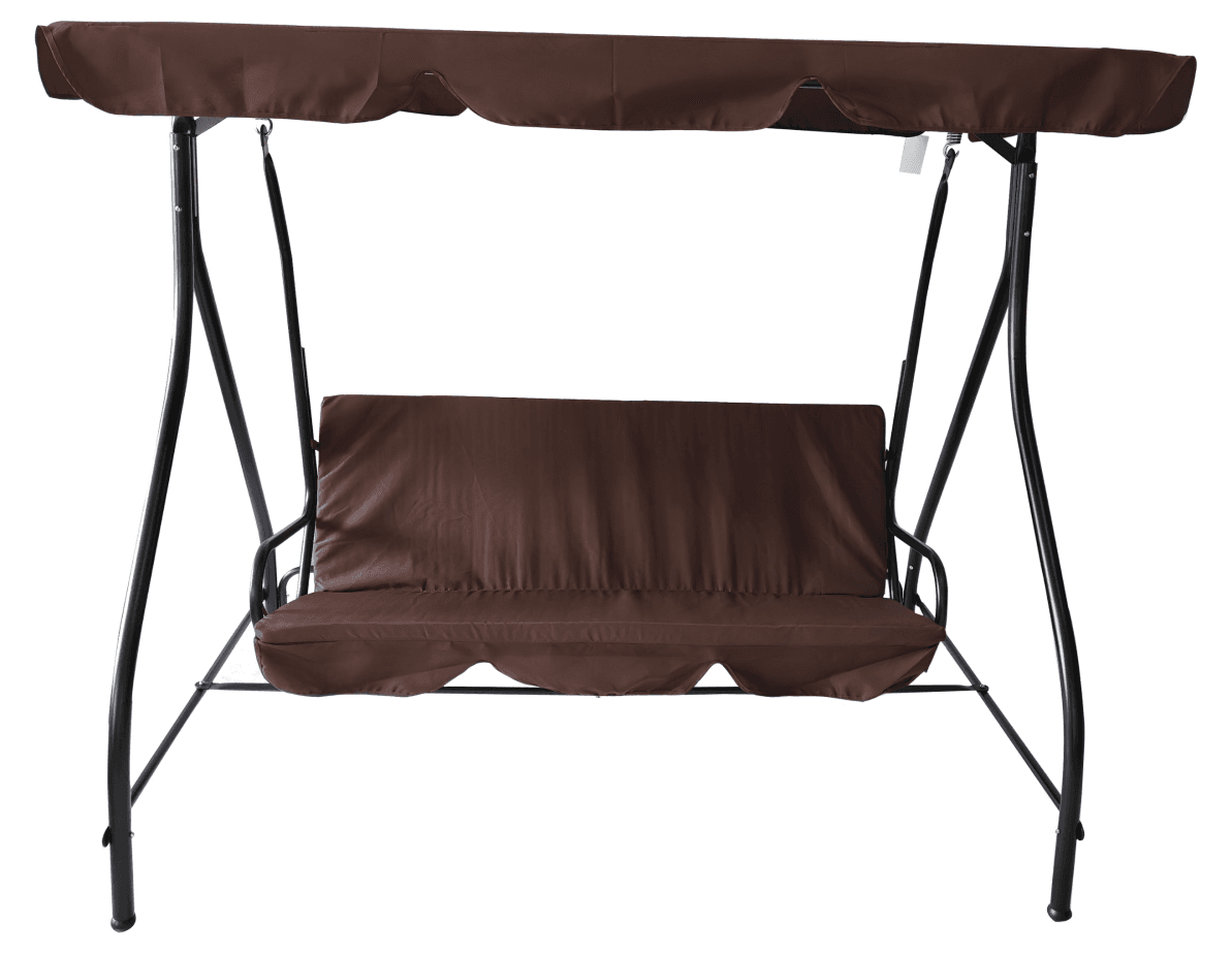 Baštenska ljuljaška trosed, 170x110x160 cm, Braon