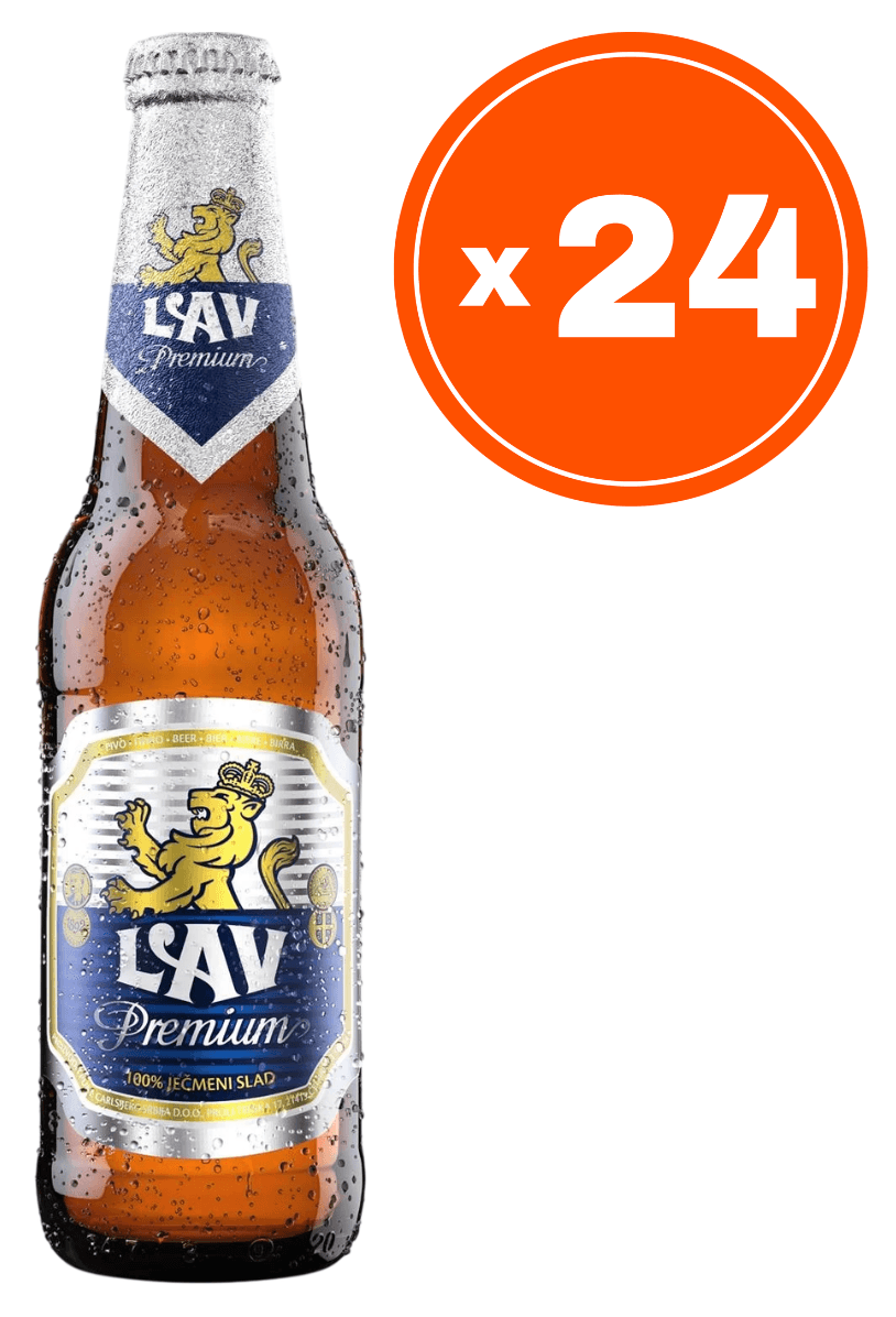 Lav Svetlo pivo premium, 0.33l, 24 komada