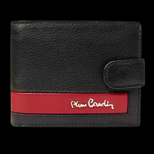 Pierre Cardin Muški kožni novčanik, Crno - crveni