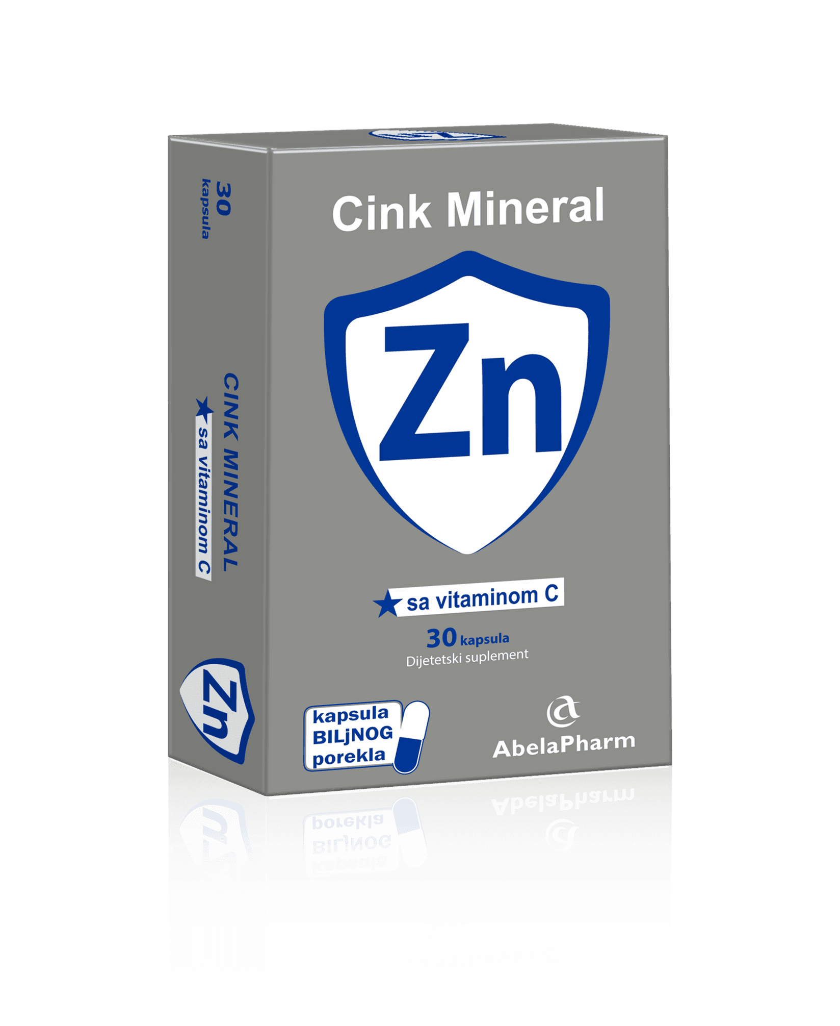 Cink Mineral® Zn sa vitaminom C, 30 kapsula