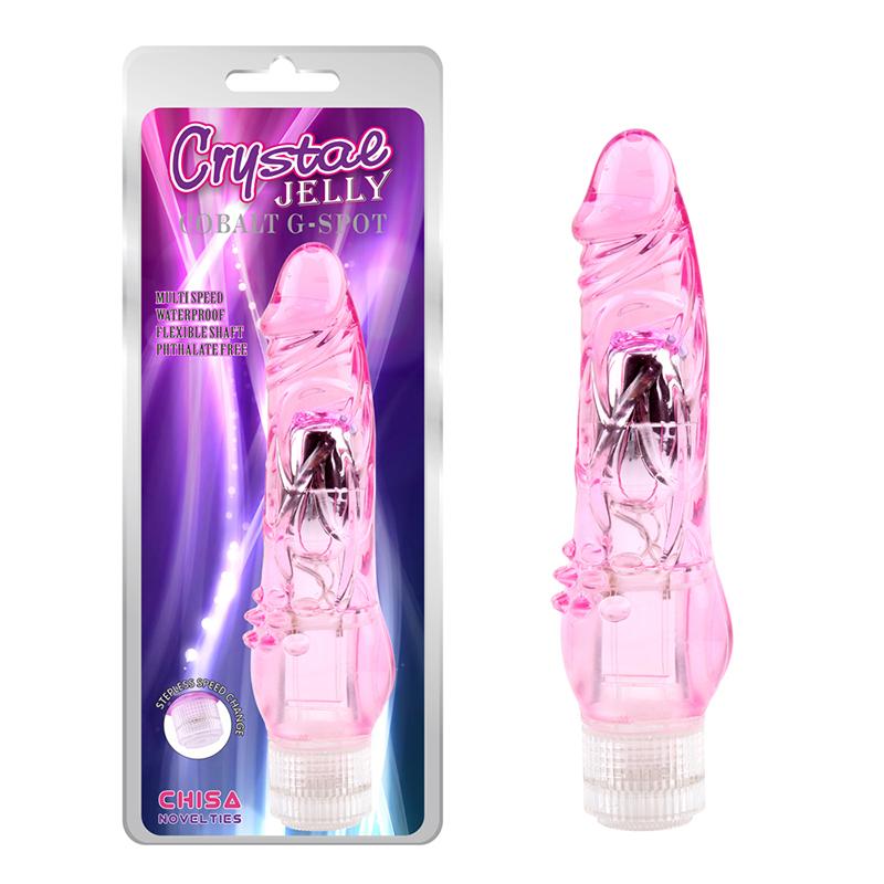 Cobalt G Spot Vibrator, Roze, 21 cm