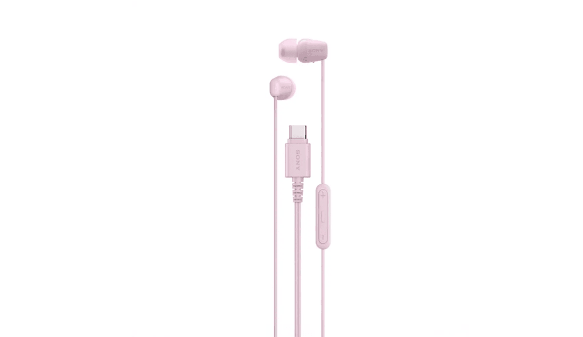 Sony slušalice za uši, IER-EX15C, USB-C, roze