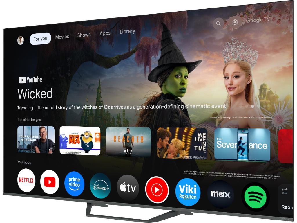 Tesla TV Q75E655GUS, 75", 4K UHD, QLED, Google TV, crni