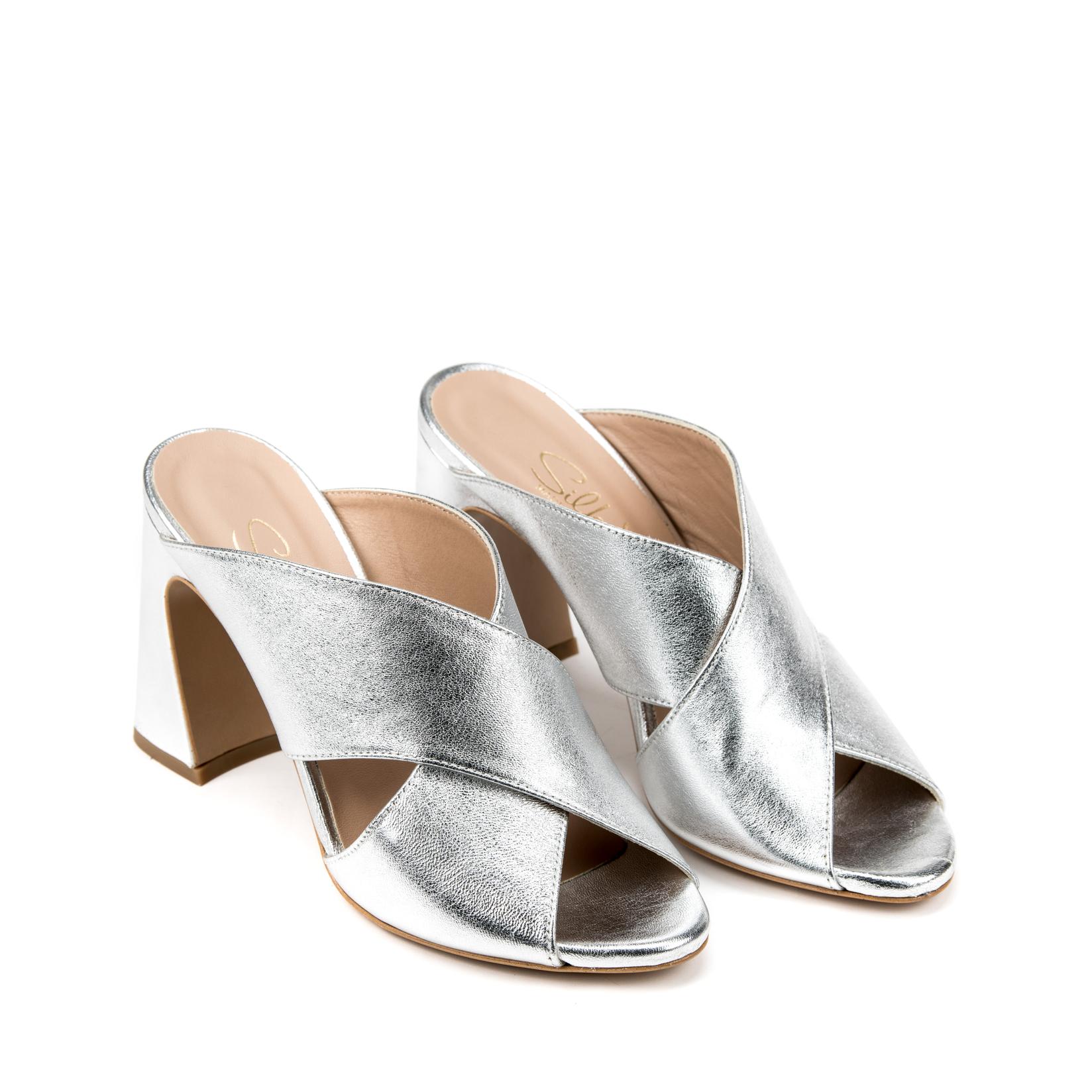 Silko Ženske papuče KAREN16, Srebrne boje