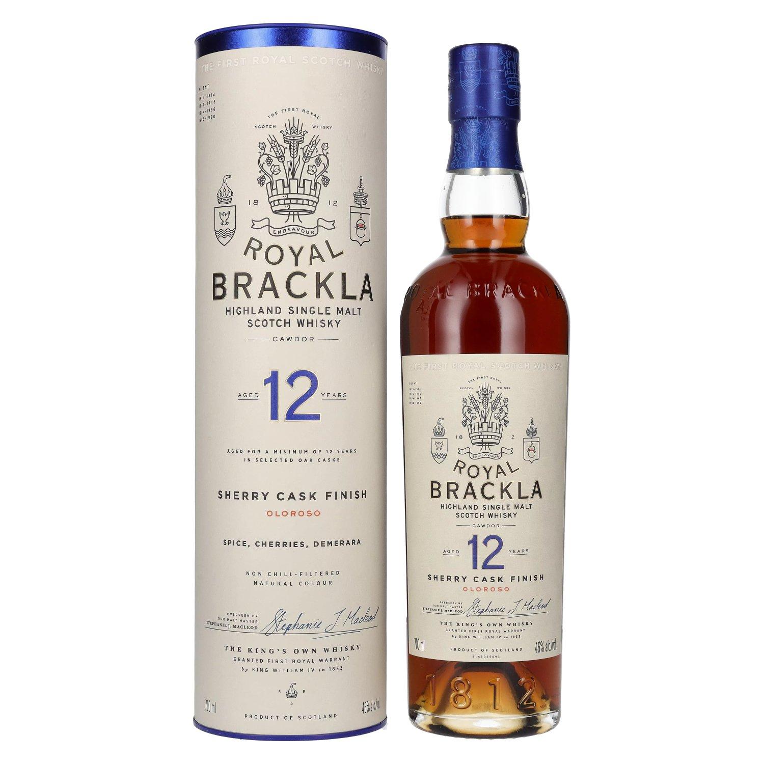 ROYAL BRACKLA Viski Sherry Cask Oloroso, 0.7l