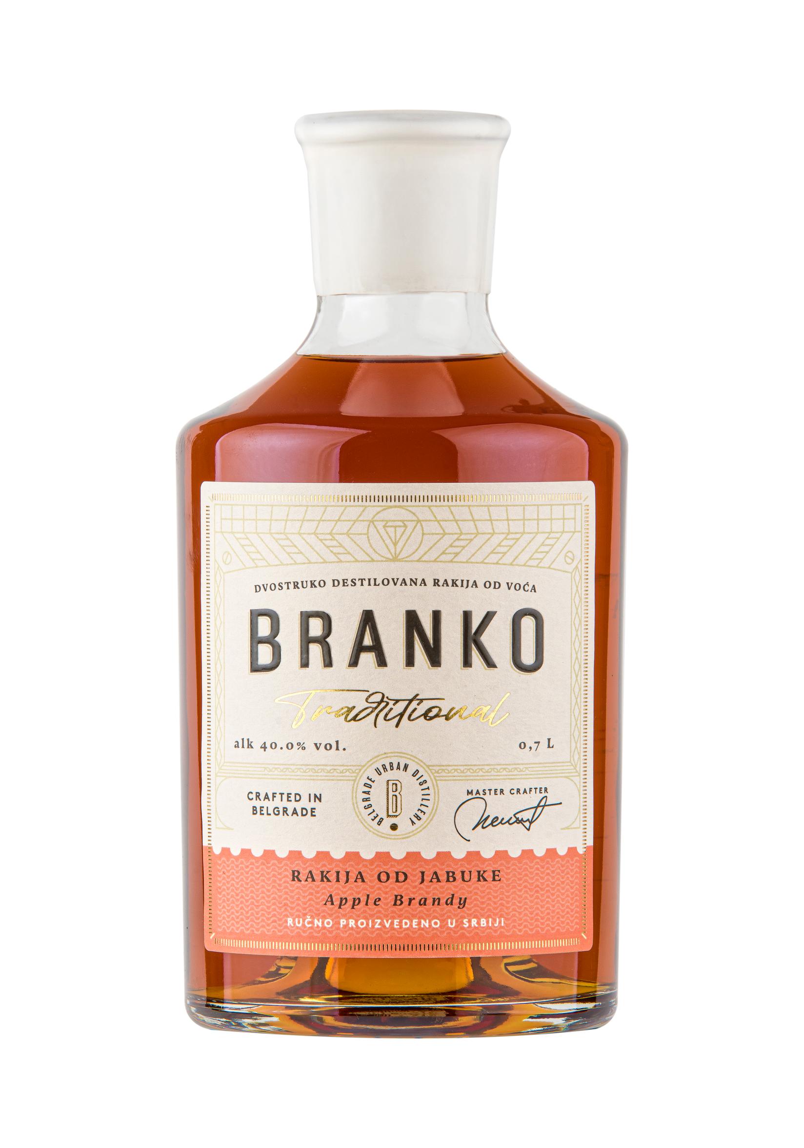 Branko Rakija Traditional, Jabuka, 0.7l