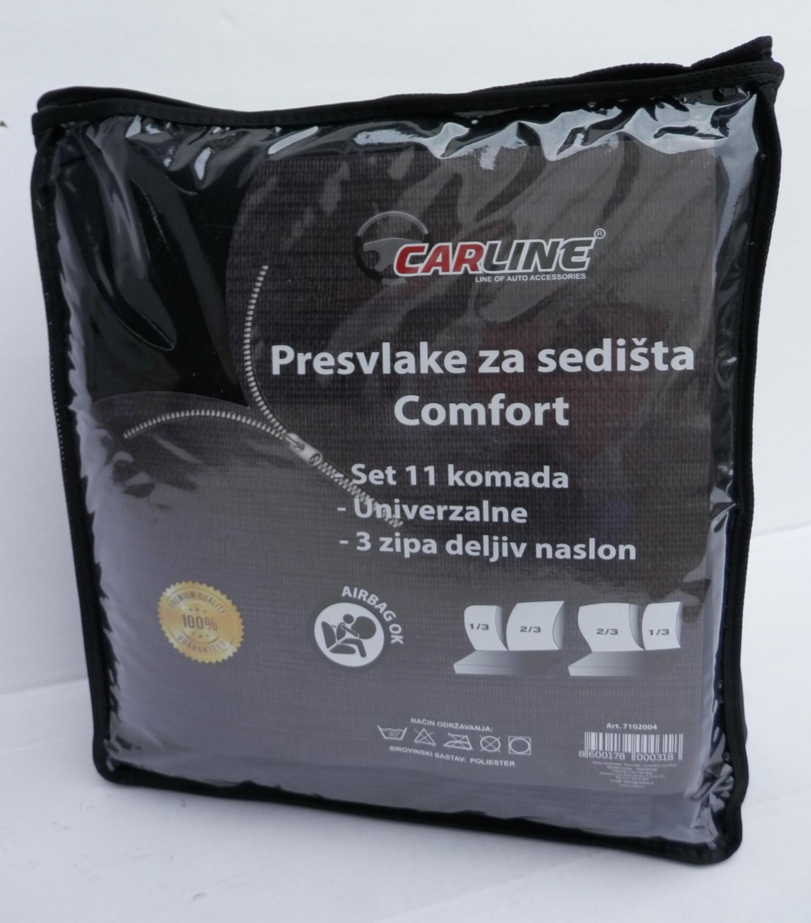CAR LINE Univerzalne presvlake sa zipom COMFORT