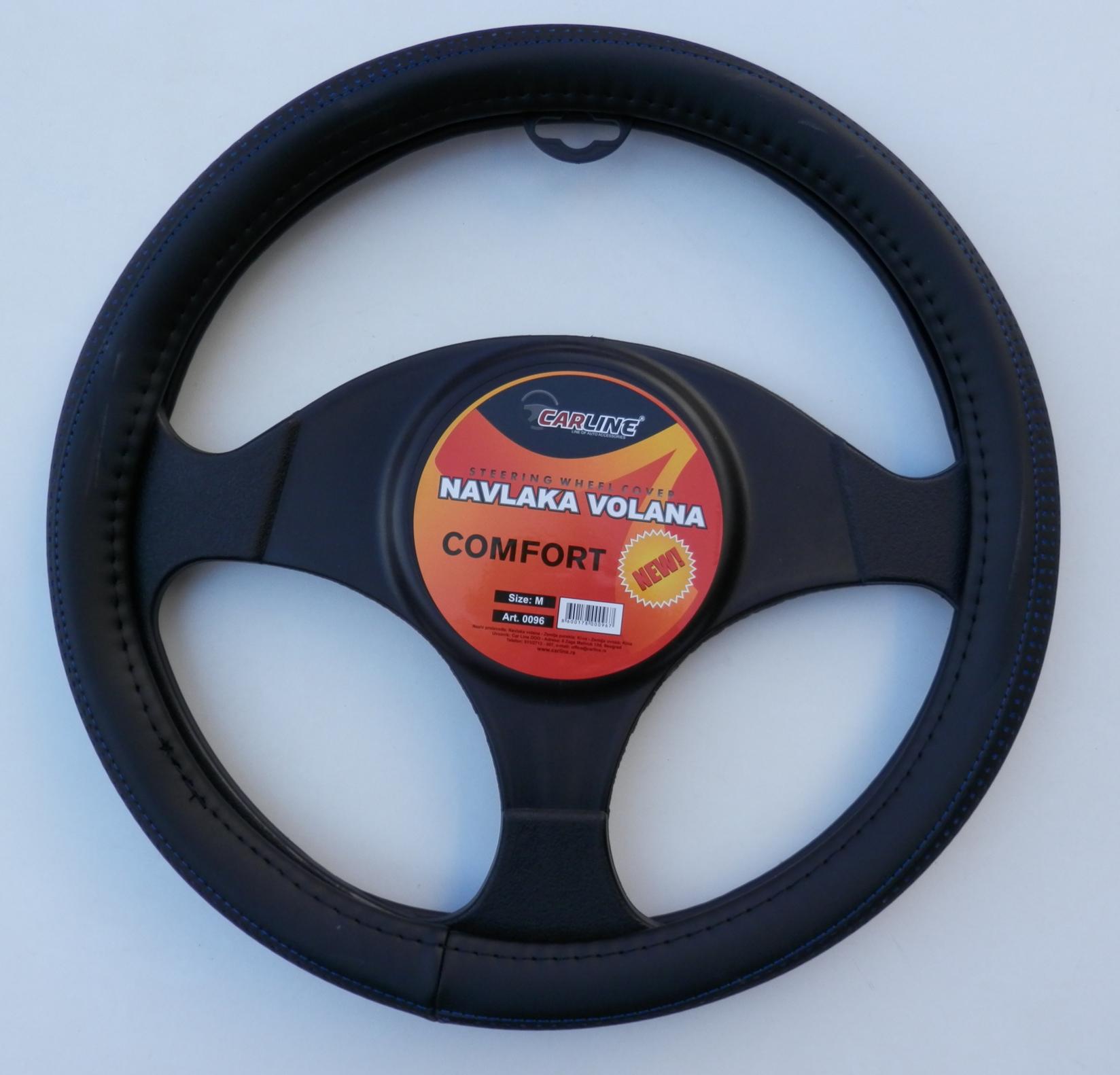 CAR LINE Navlaka volana M (38cm) crno-plava COMFORT