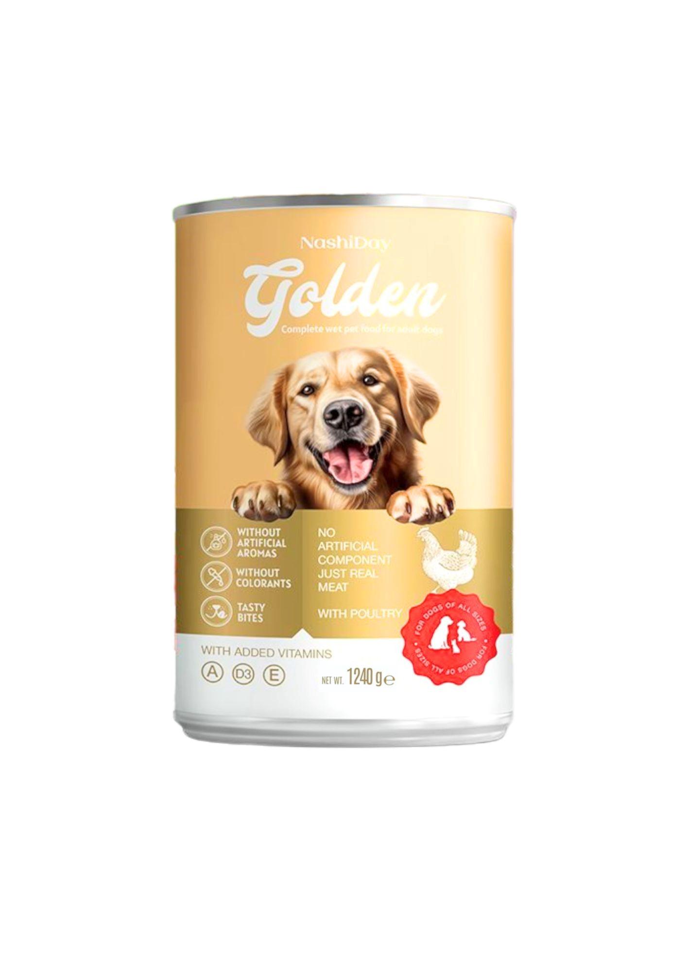 Golden Dog Vlažna hrana za pse u konzervi, 12x 1240g