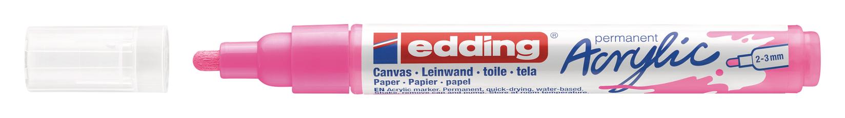 EDDING Akrilni marker medium 2-3mm obli vrh E-5100 ružičasti
