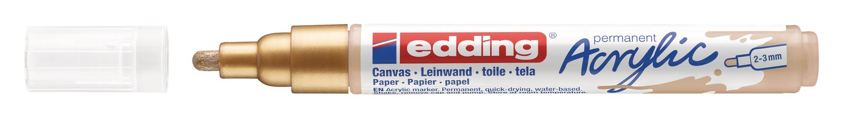 Selected image for EDDING Akrilni marker medium 2-3mm obli vrh E-5100 zlatni