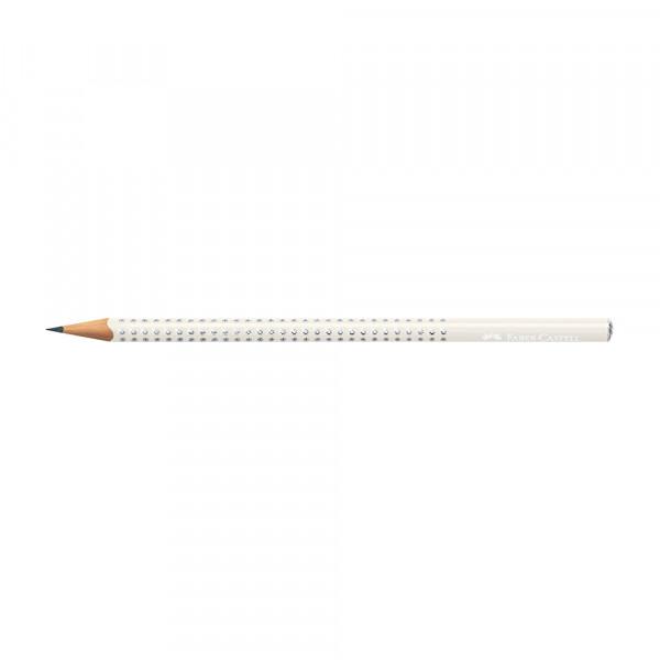 FABER CASTELL Grafitna olovka Grip Sparkle Pearl HB bela