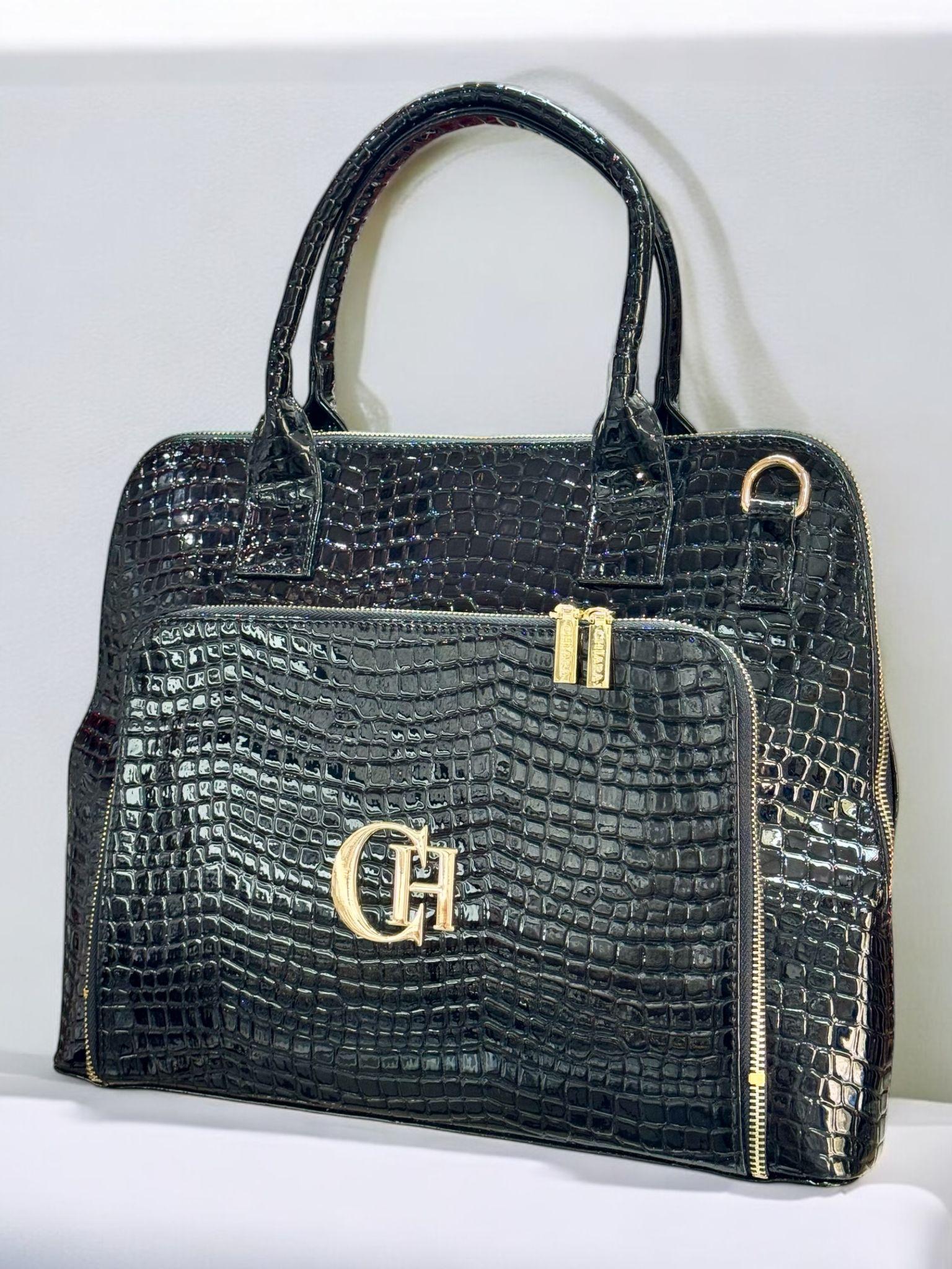 Chiara Ženska torba, Eko koža, Lak crna