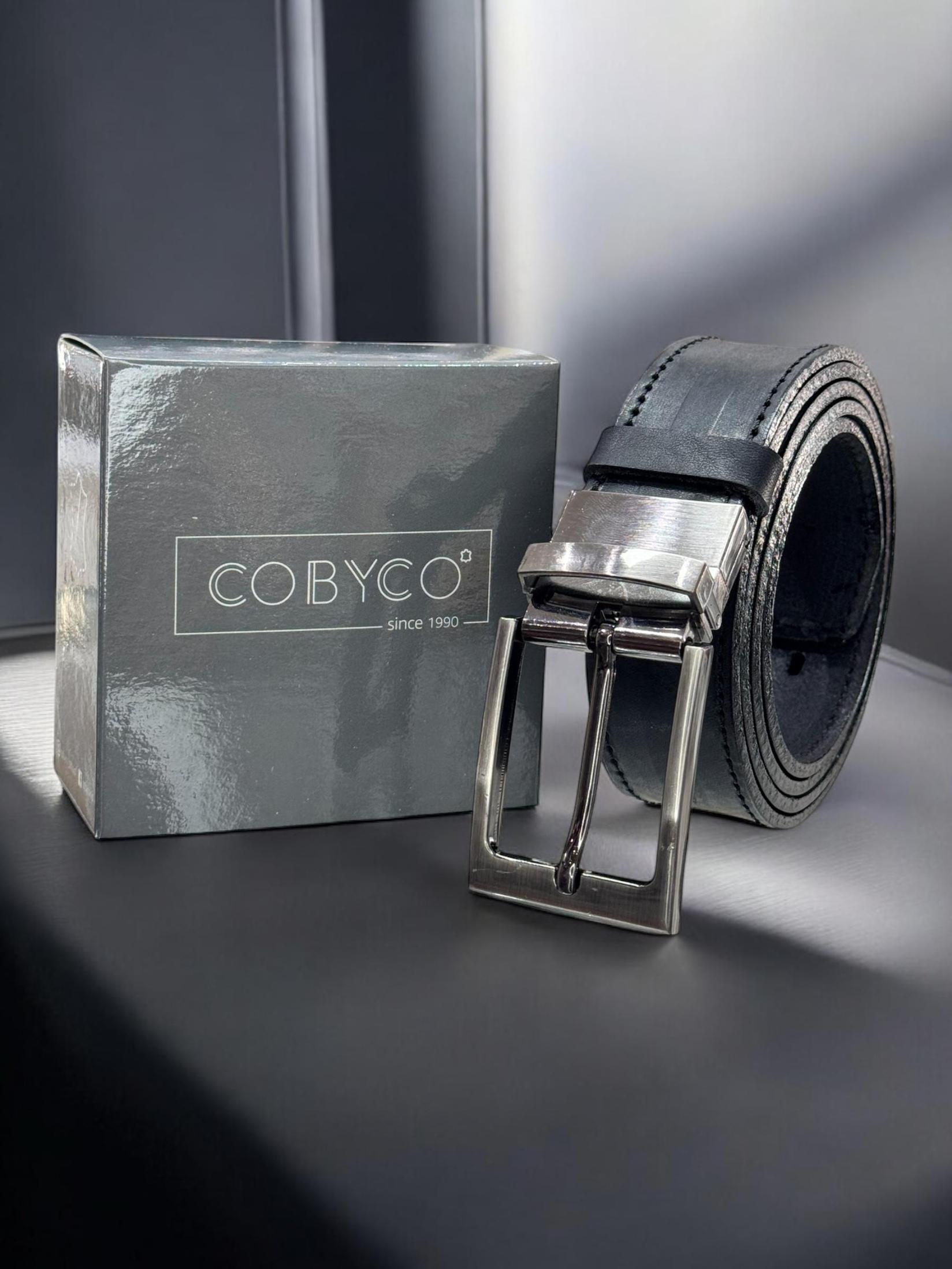 Cobyco Ručno pravljeni kaiš, Kožni, Crni