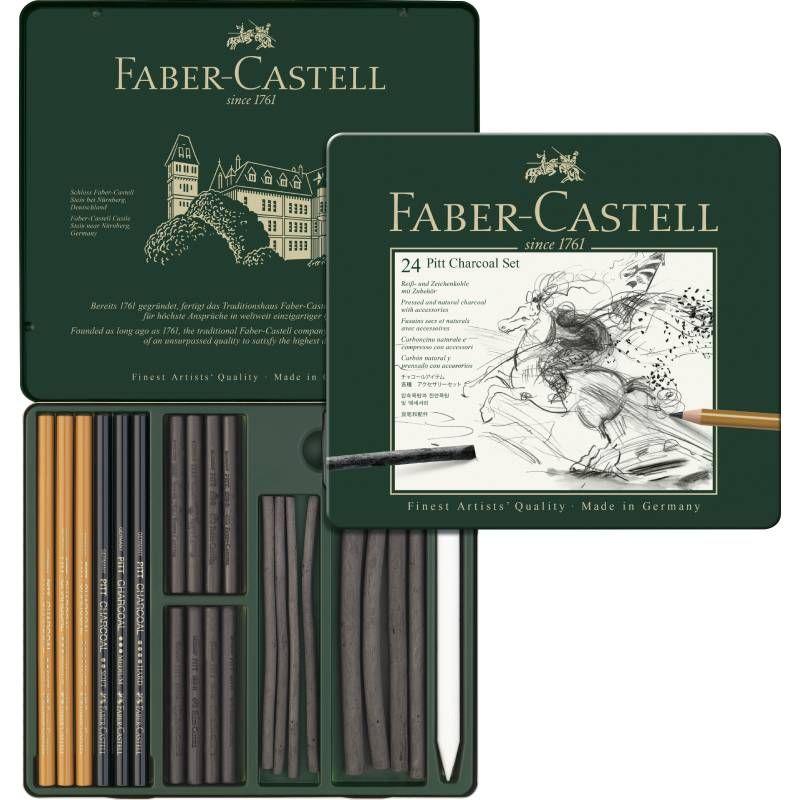 FABER CASTELL Set za crtanje Pitt Charcoal 24/1 112978