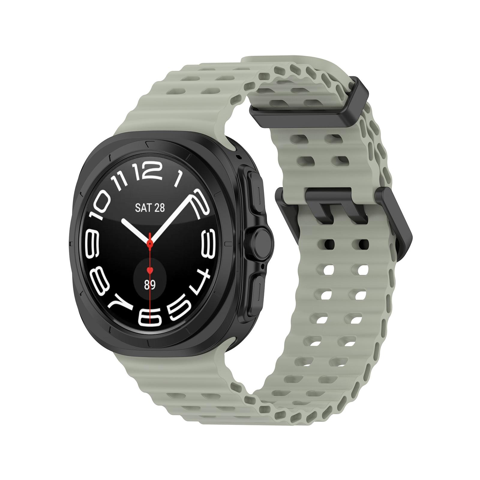 Samsung Silikonska narukvica za Smart Watch Ultra, Marine Gray Green