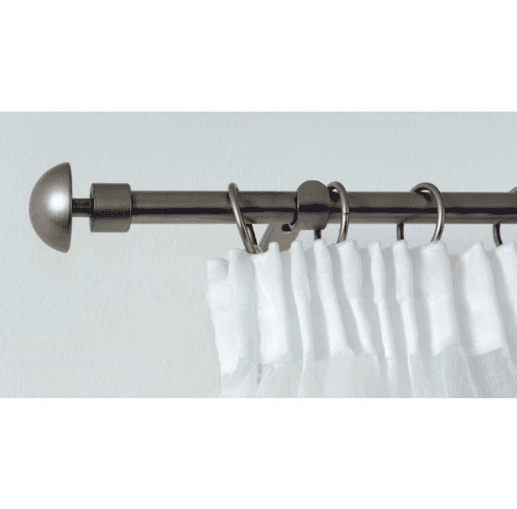 SENSE HOME Teleskopska garnišna za zavese sfera 120-210cm tamnosiva