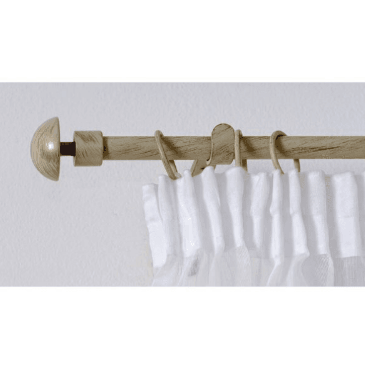 SENSE HOME Teleskopska garnišna za zavese sfera 120-210 cm bež-zlatna