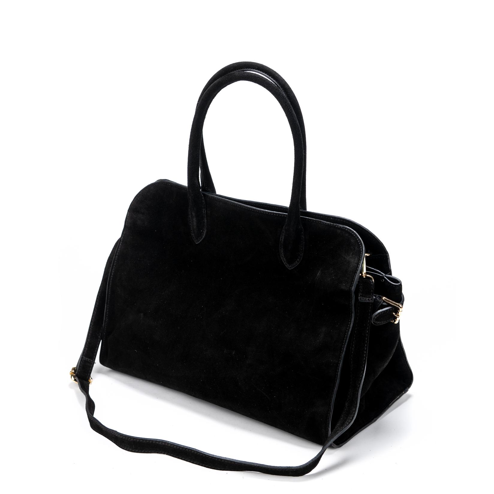 Claudia Ženska kožna torba 55C190, Crna