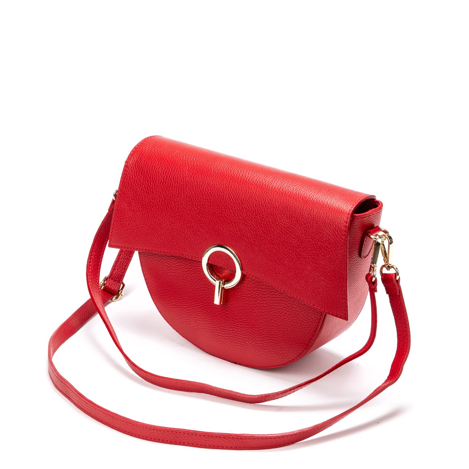 Claudia Ženska kožna torba 55C038, Crvena