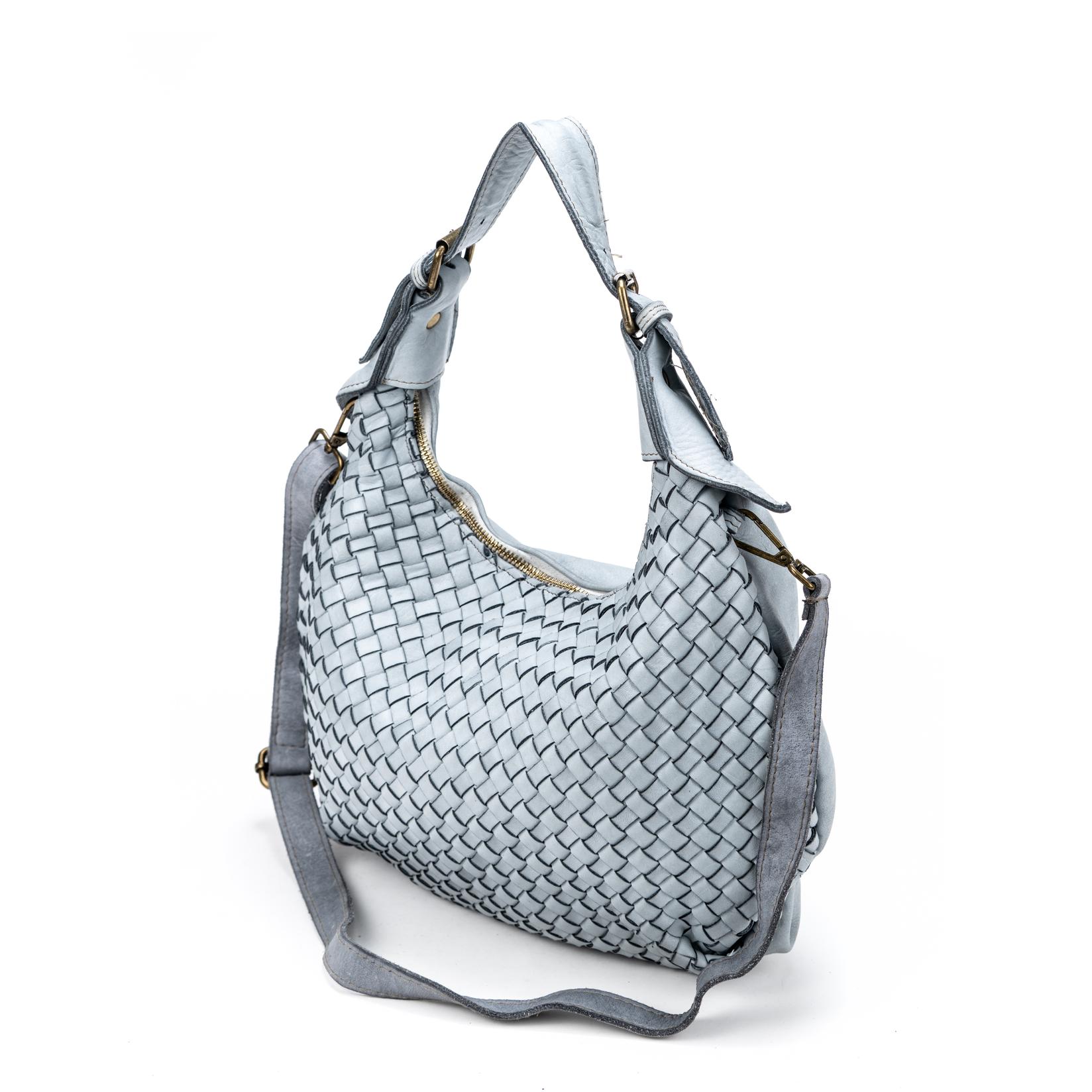 Claudia Ženska kožna torba 9003, Svetloplava