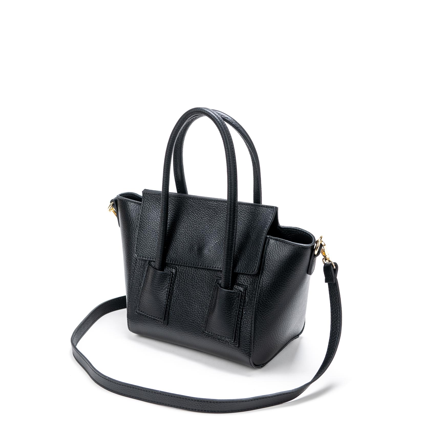 Claudia Ženska kožna torba 9010, Crna