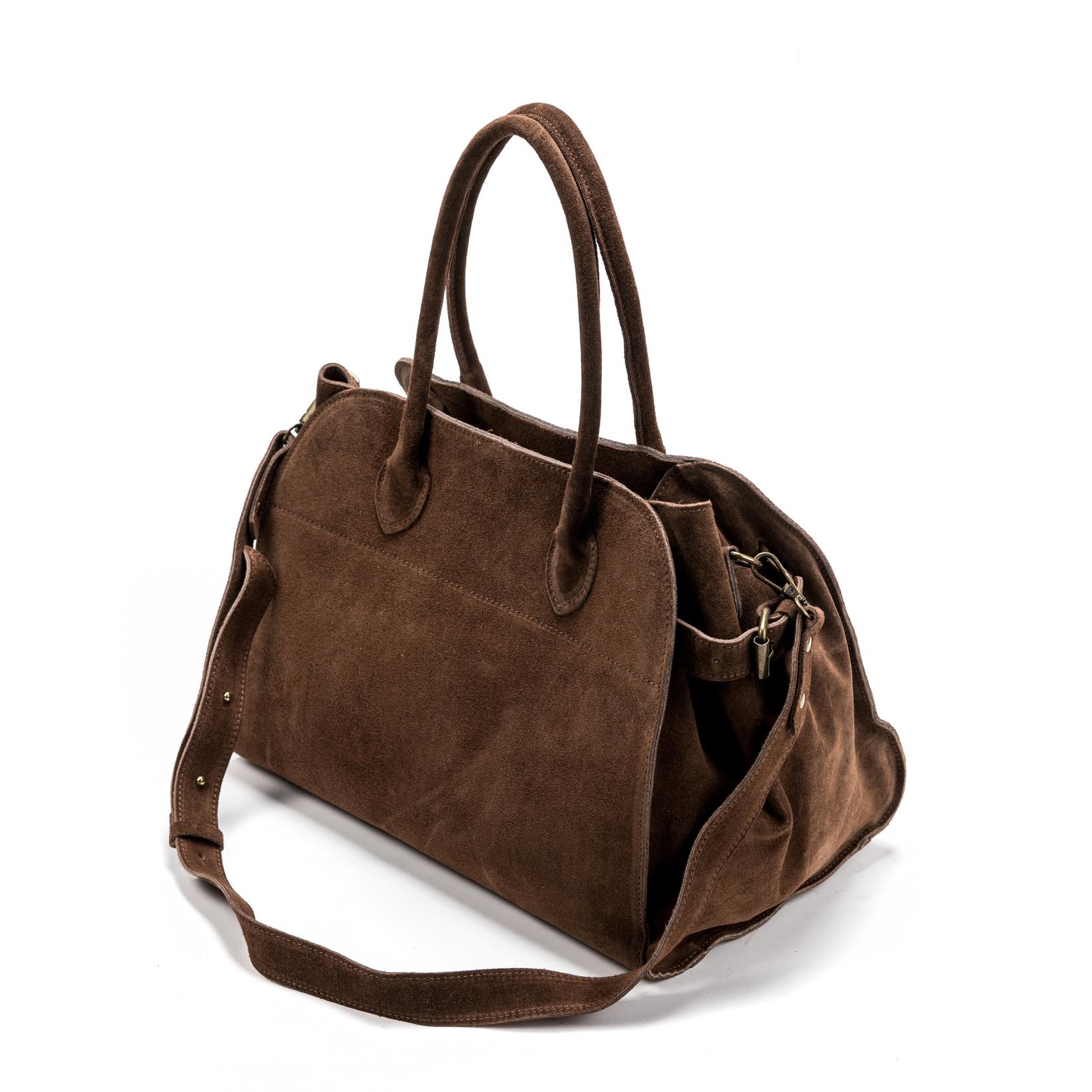 Claudia Ženska kožna torba 55C190, Smeđa