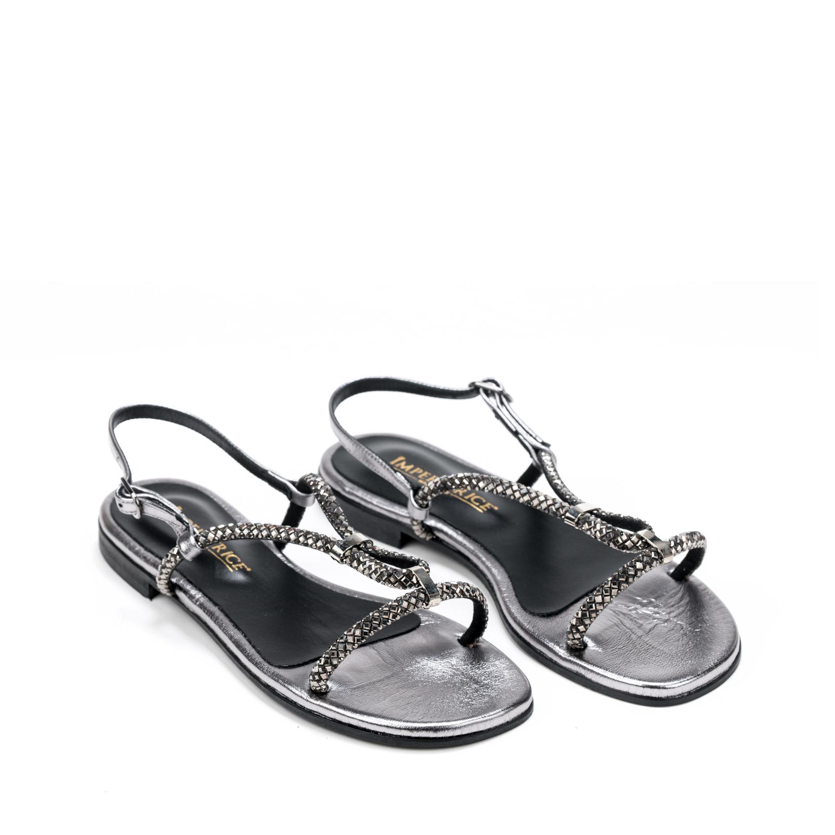 Once Ženske sandale 060, Srebrne boje